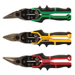 Left, Right and Straight Aviation Snips Set (3-Pack)