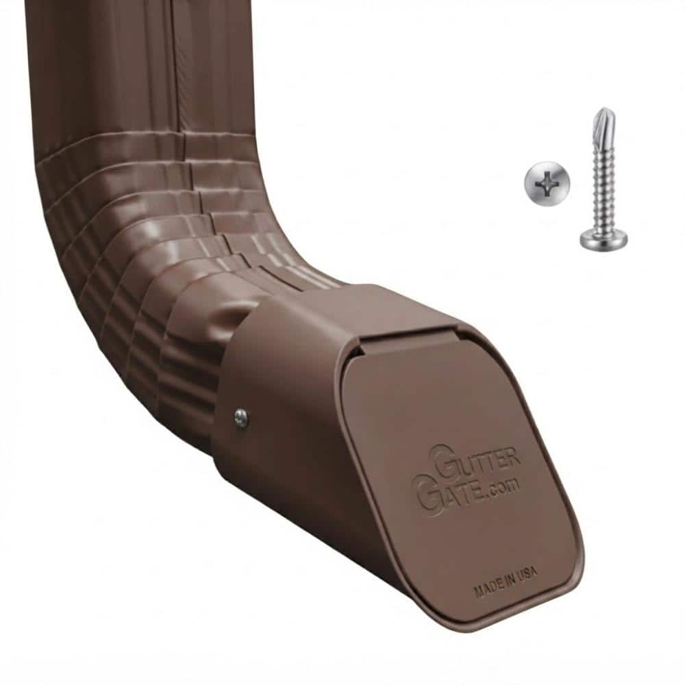 Type A 2 in. x 3 in. Brown Plastic Downspout Extension