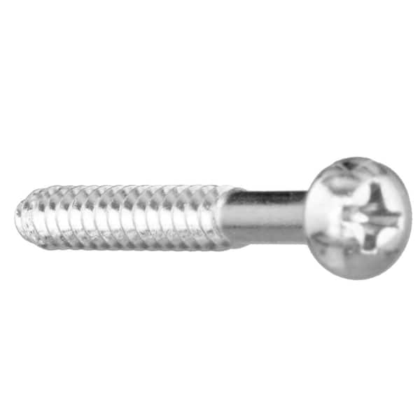 #10 x 1-1/4 in. Zinc Plated Phillips Round Head Wood Screw (4-Pack)