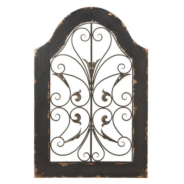 Filament Design Sundry 36 in. x 24 in. Distressed Arch Traditional Wall Art