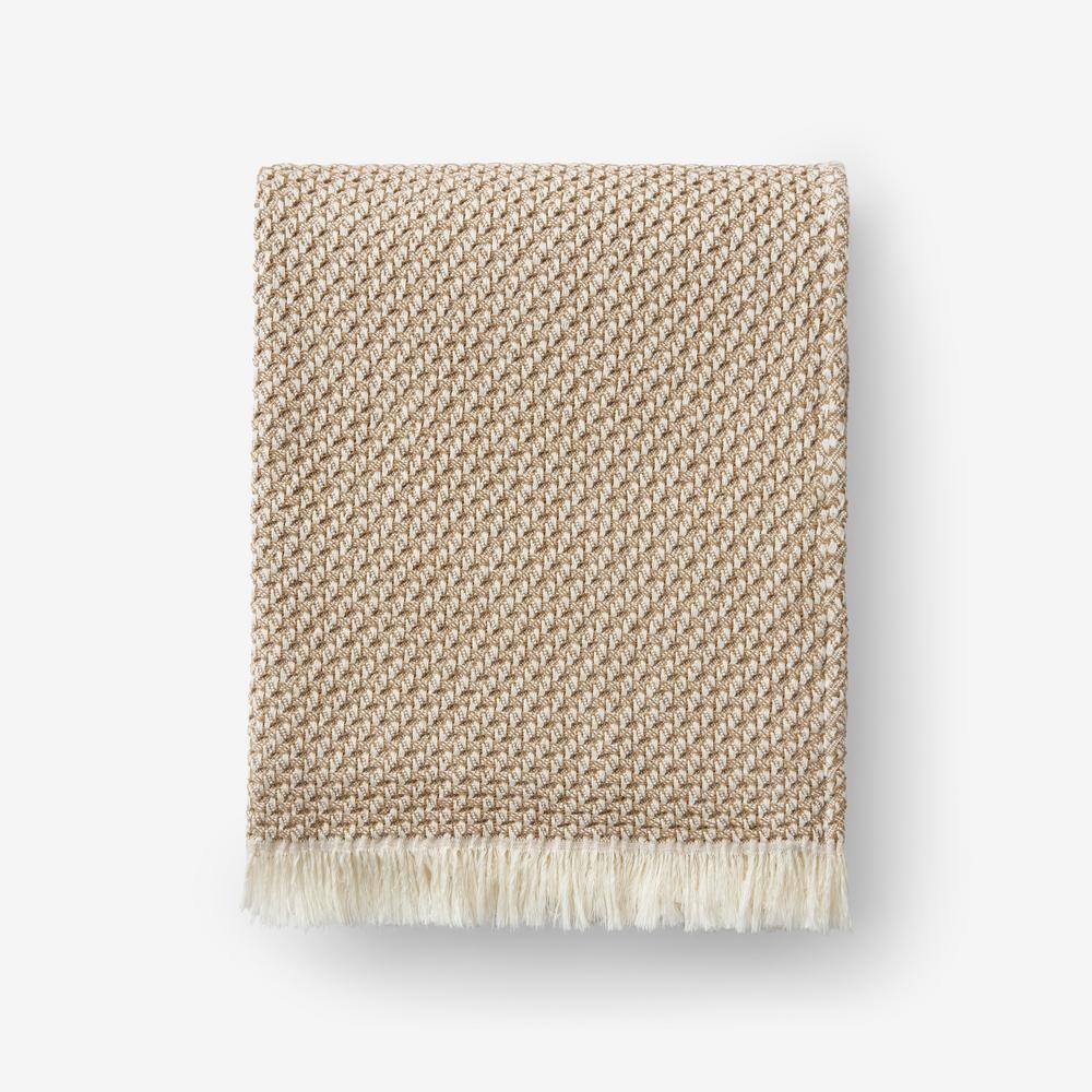 The Company Store Monsanto Beige Throw Blanket 85095XTHRWBEIGE The