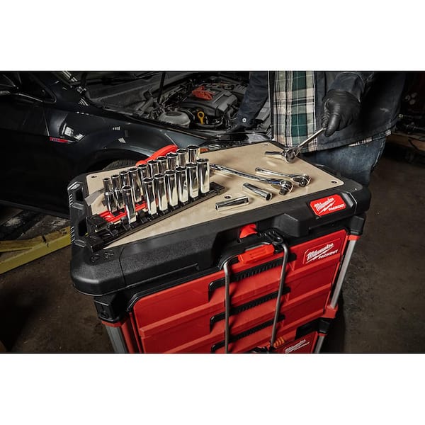 3/8 in. Drive SAE and METRIC Deep Well 6-Point Socket Set (20-Piece) 3/8 in. Drive SAE and METRIC Deep Well 6-Point Socket Set (20-Piece)