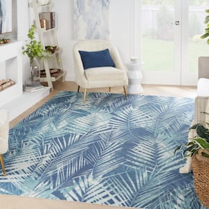 Waverly Bits and Pieces Seaglass 10 ft. x 13 ft. Geometric Modern  Indoor/Outdoor Patio Area Rug 147646 - The Home Depot