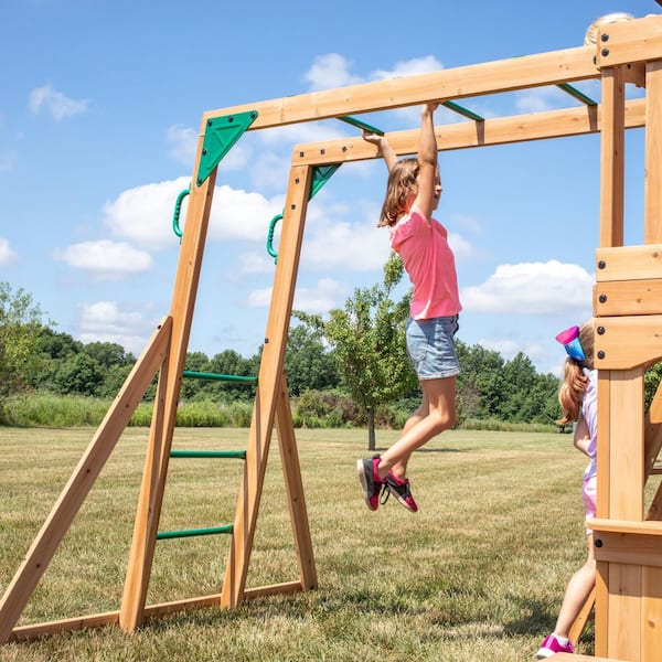 Backyard Discovery Montpelier Outdoor Playground Set w/ Monkey
