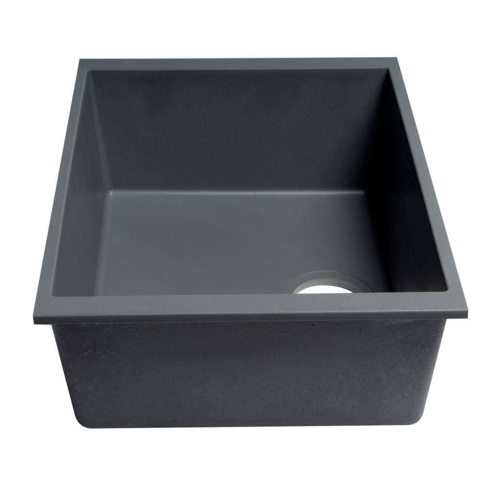 Titanium 24'' Undermount Single Bowl Granite Composite Sink