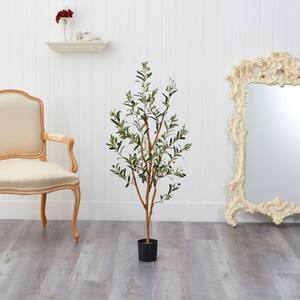 Nearly Natural Indoor 82 in. Artificial Olive Tree 9160 - The Home Depot