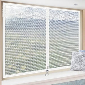 47 in. x 59 in. Indoor Window Insulation Kit White Bubble Film with Zipper for Winter Keep Cold Out