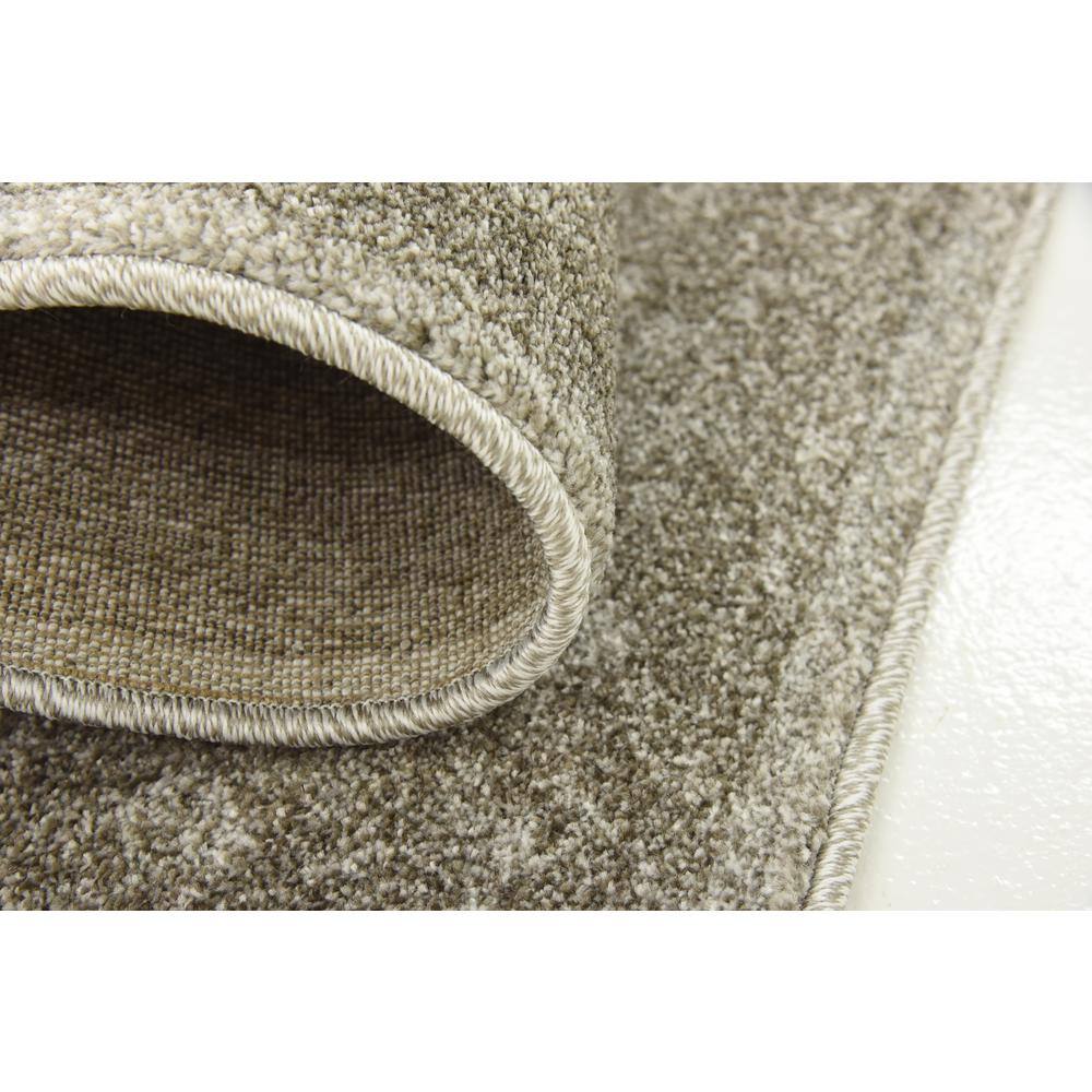 Light Gray Floral Synthetic Reversible Rectangular Rug 2x3 ft