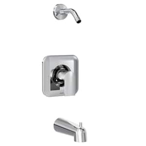 Genta LX Single-Handle Tub and Shower Faucet Trim Kit in Chrome (Valve and Shower Head Not Included)