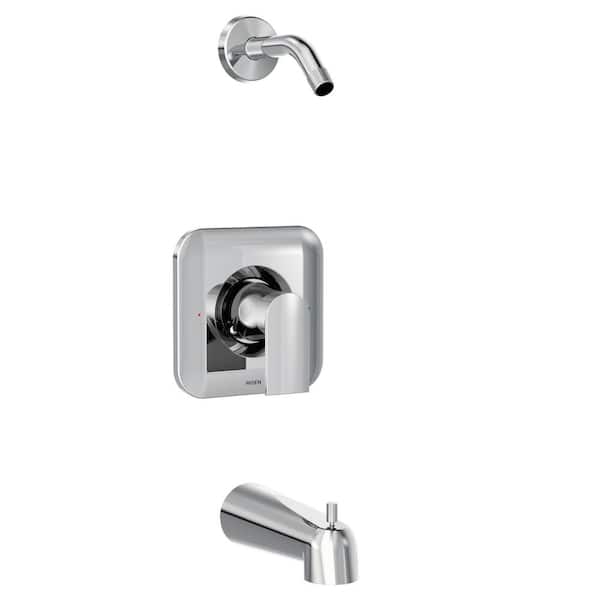 MOEN Genta LX Single-Handle Tub and Shower Faucet Trim Kit in Chrome (Valve and Shower Head Not Included)