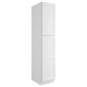 18-in W X 24-in D X 84-in H in Shaker White Plywood Ready to Assemble Floor Wall Pantry Kitchen Cabinet