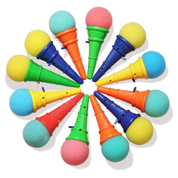 Ice Cream Shooters Toy -Squeeze N' Pop Game - Great Party Favors for Kids and Children(12-Pack)