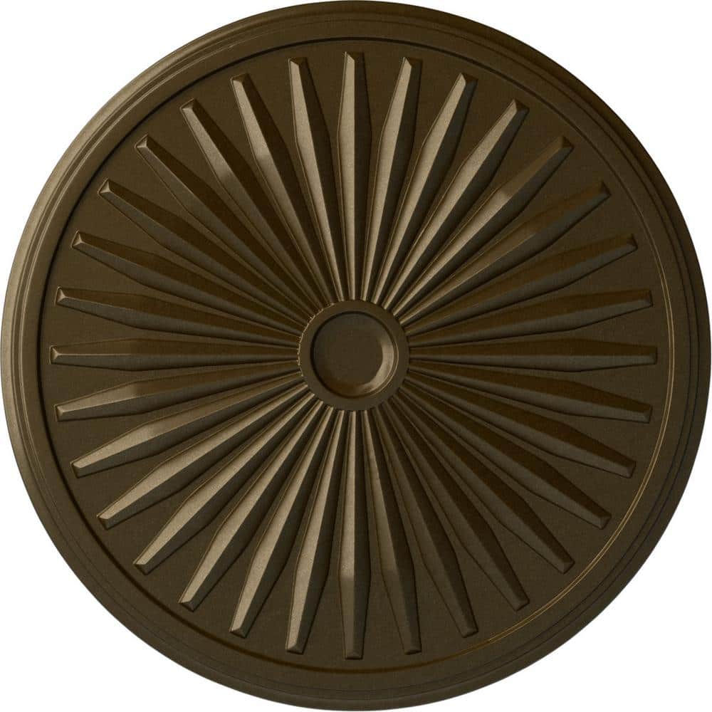 "1-3/8"" x 33-1/8"" x 33-1/8"" Polyurethane Leandros Ceiling Medallion, Brass" price history on PriceWatchPro
