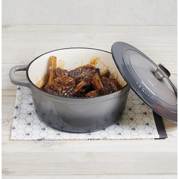 CAST IRON COMBO COOKER WITH DEER HEAD LID - Touchard