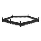 5.9 in. Iron Garden Fence Landscape Fence (Set of 5)