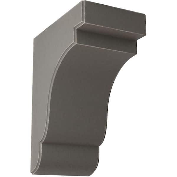 Ekena Millwork 5-1/4 in. x 11 in. x 8-1/2 in. Reclaimed Grey Bedford Wood Vintage Decor Bracket