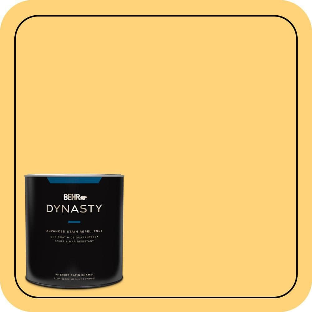 1 qt. #P260-5 Yellow Jubilee Satin Enamel Interior Stain-Blocking Paint and Primer price history on PriceWatchPro