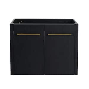 23.25 in. W x 17.94 in. D x 17.96 in. H Floating Bath Vanity Cabinet without Top with 2 Soft-Close Doors in Black