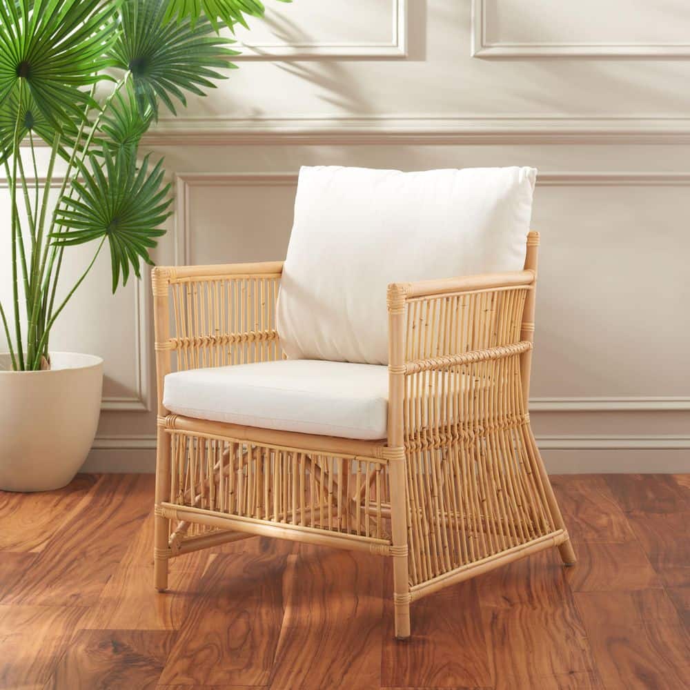 SAFAVIEH Alvis Natural Arm Chair ACH6522A The Home Depot