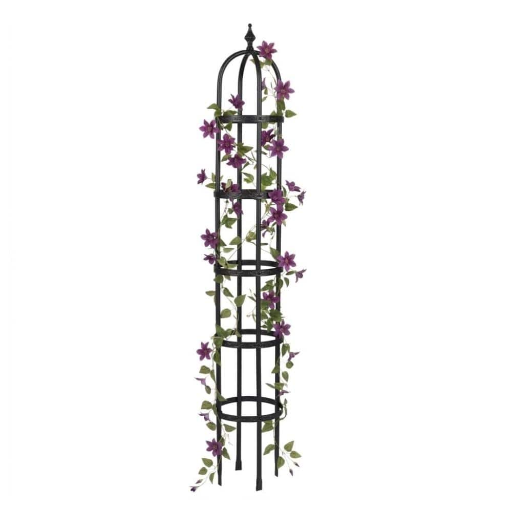 5 ft Garden Obelisk Trellis Weather-Resistant Black 1-Piece price history on PriceWatchPro