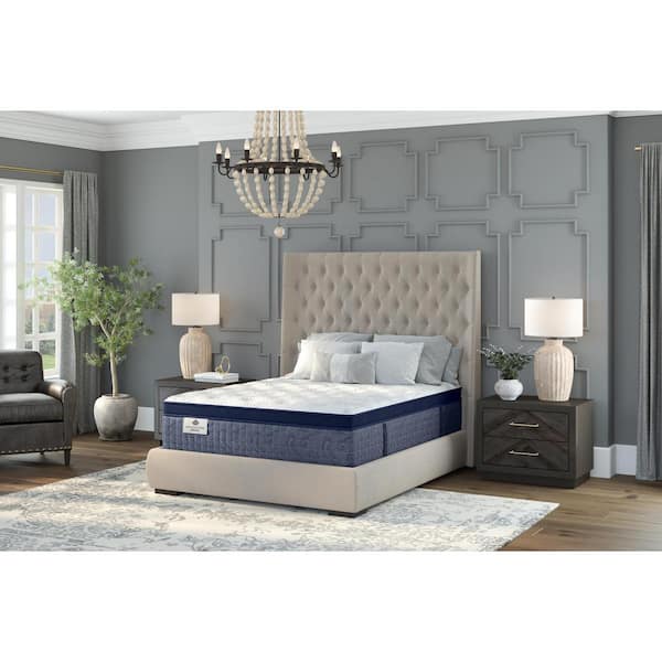 KINGSDOWN Passions Caison Twin XL Firm 17 in. Euro Pillow Top Hybrid Mattress