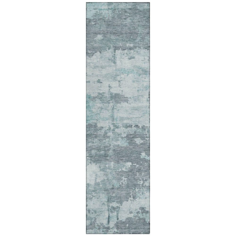Chantille Machine Washable Indoor/Outdoor Abstract ACN2362 Aqua 2 ft. x 7 ft. Runner Rug price history on PriceWatchPro