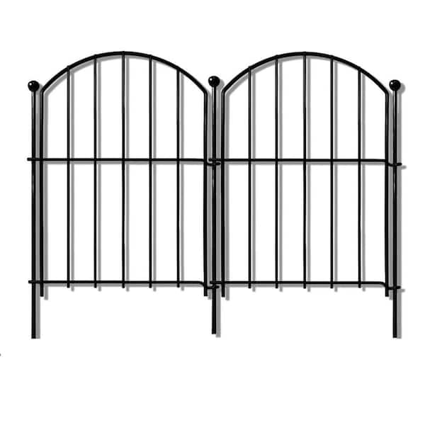 10-Pack Rustproof Metal No Dig Metal Garden Fence 17 in. H x 10 ft. L, Animal Barrier and Flower Bed Edging for Yard