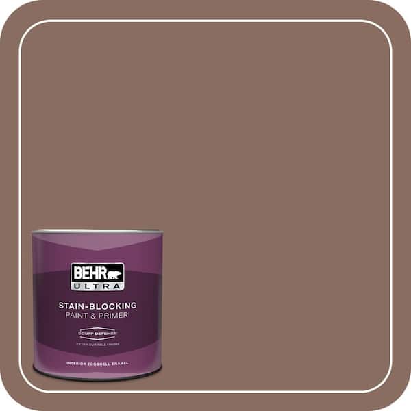BEHR ULTRA 1 qt. #N150-5 French Truffle Extra Durable Eggshell Enamel Interior Paint & Primer
