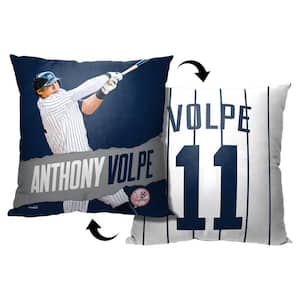MLB Yankees 23 Anthony Volpe Printed Throw Pillow