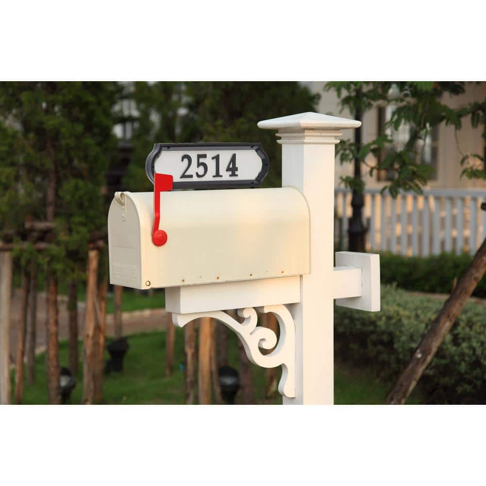 Nite Bright Reflective Black and White Address Sign