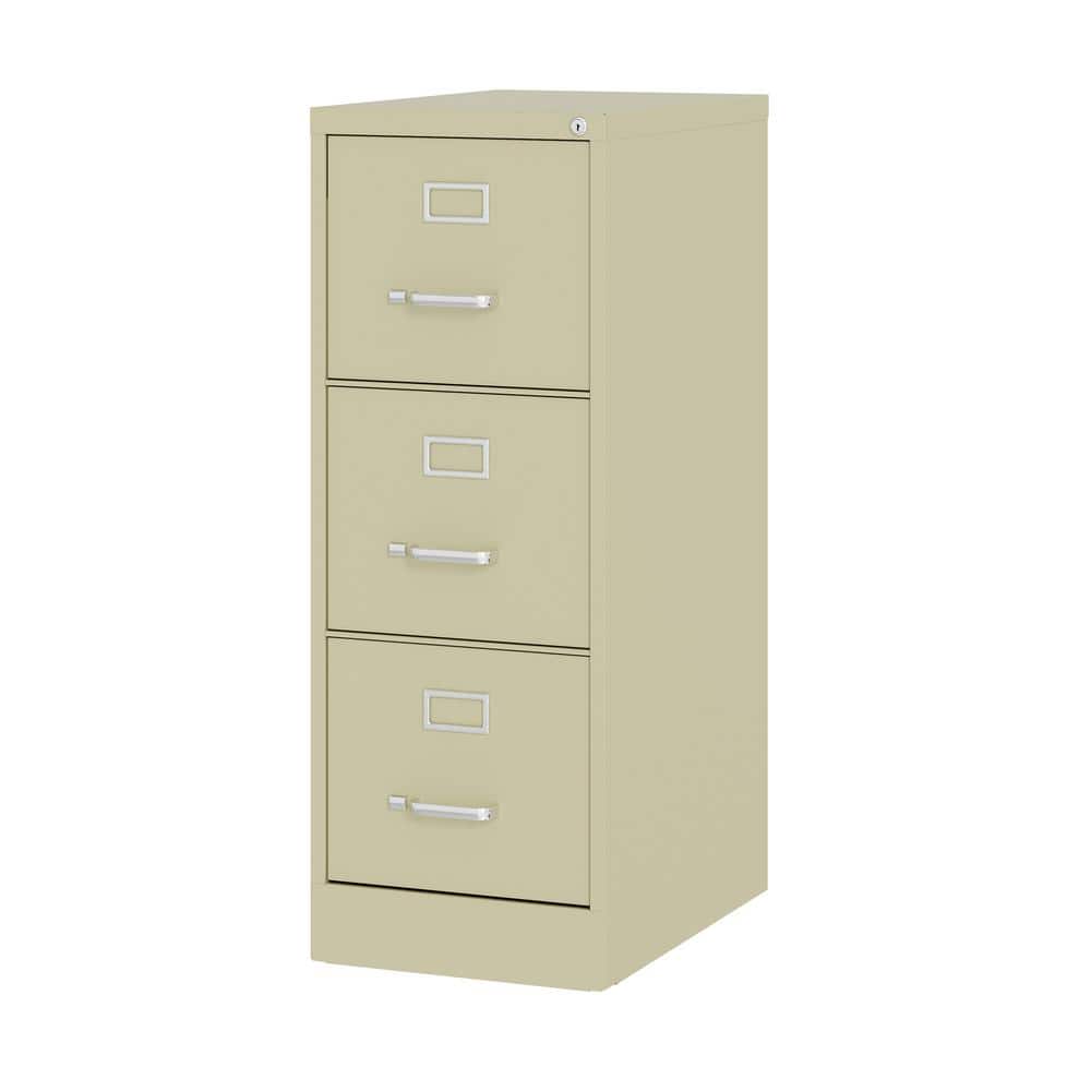 Putty 3-Drawer Lockable Vertical Mobile File Cabinet