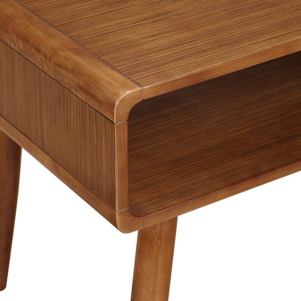 Zebra Alborg Rich Walnut End Table - thumbnail 9