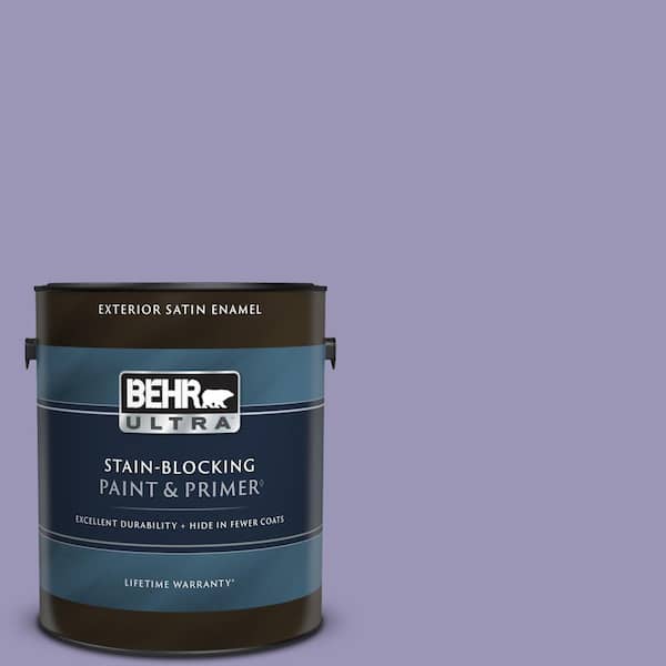 BEHR ULTRA 1 gal. #640D-5 June Berry Satin Enamel Exterior Paint & Primer