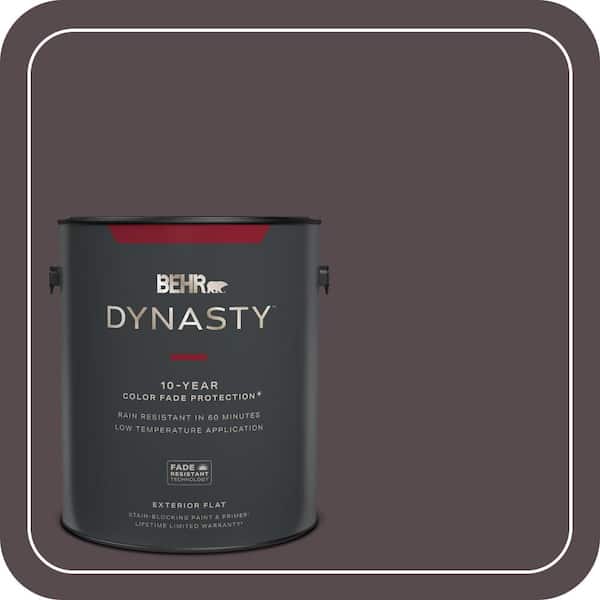 BEHR DYNASTY 1 gal. #N100-7 Aubergine Flat Exterior Stain-Blocking Paint & Primer