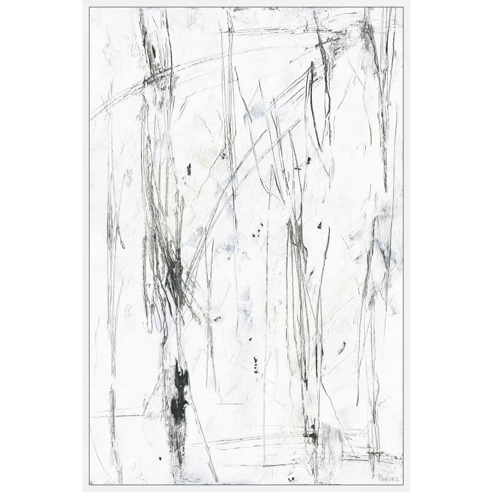 Calm Energy by Parvez Taj Floater Framed Canvas Abstract Art Print 24 in. x