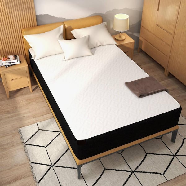 Lucid Comfort Collection SureCool 12in. Firm Gel Memory Foam Tight Top  Queen Mattress LUCC12QQ45MF - The Home Depot