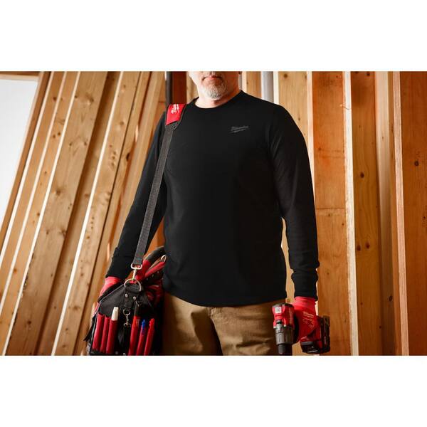 Circuit Rashguard Long Sleeve Shirt | Black | UV Protection Swim Shirt - Small