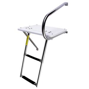 Eez-In Combo Outboard Transom Platform/Telescopic Ladder