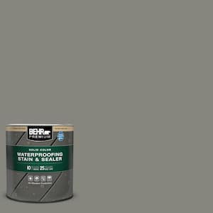 1 qt. #SC-137 Drift Gray Solid Color Waterproofing Exterior Wood Stain and Sealer