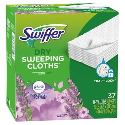 Sweeper Dry Sweeping Multi-Surface Cloth Refills with Lavender and Vanilla Comfort Scent (37-Count)