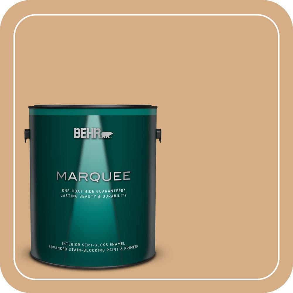 1 gal. #BXC-67 Santa Fe Tan Semi-Gloss Enamel Interior Paint & Primer price history on PriceWatchPro