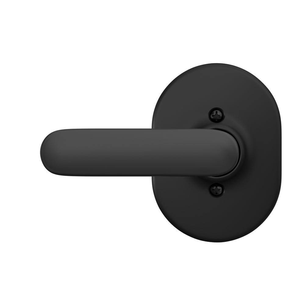 Matte Black Metal Modern Dummy Door Lever