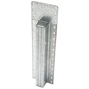 8 ft. Galvanized Post with Clear Powdercoat (with Top Plate)