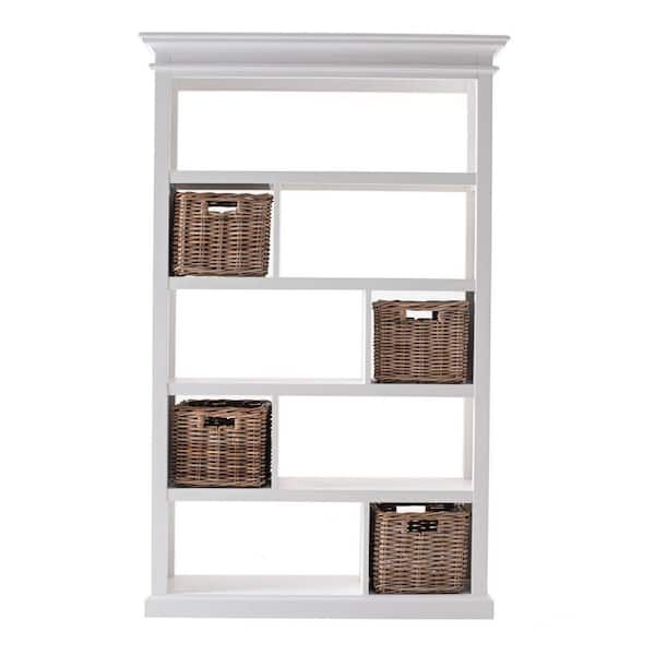 HomeRoots Victoria Classic White Heavy Duty 8-Tier Wood Wire Shelving Unit (47.24 in. W x 74.8 in. H x 17.72 in. D)
