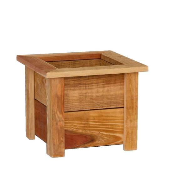 Hollis Wood Products 15-3/4 in. Square Redwood Planter Box