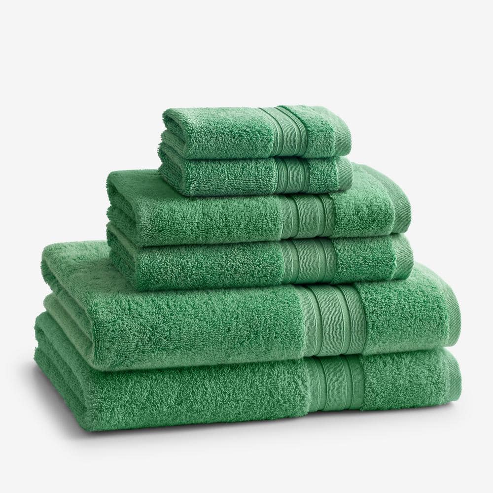 Home Decorators Collection Turkish Cotton Ultra Soft Willow Green 6-Piece Bath  Towel Set 6PCSMOSS - The Home Depot