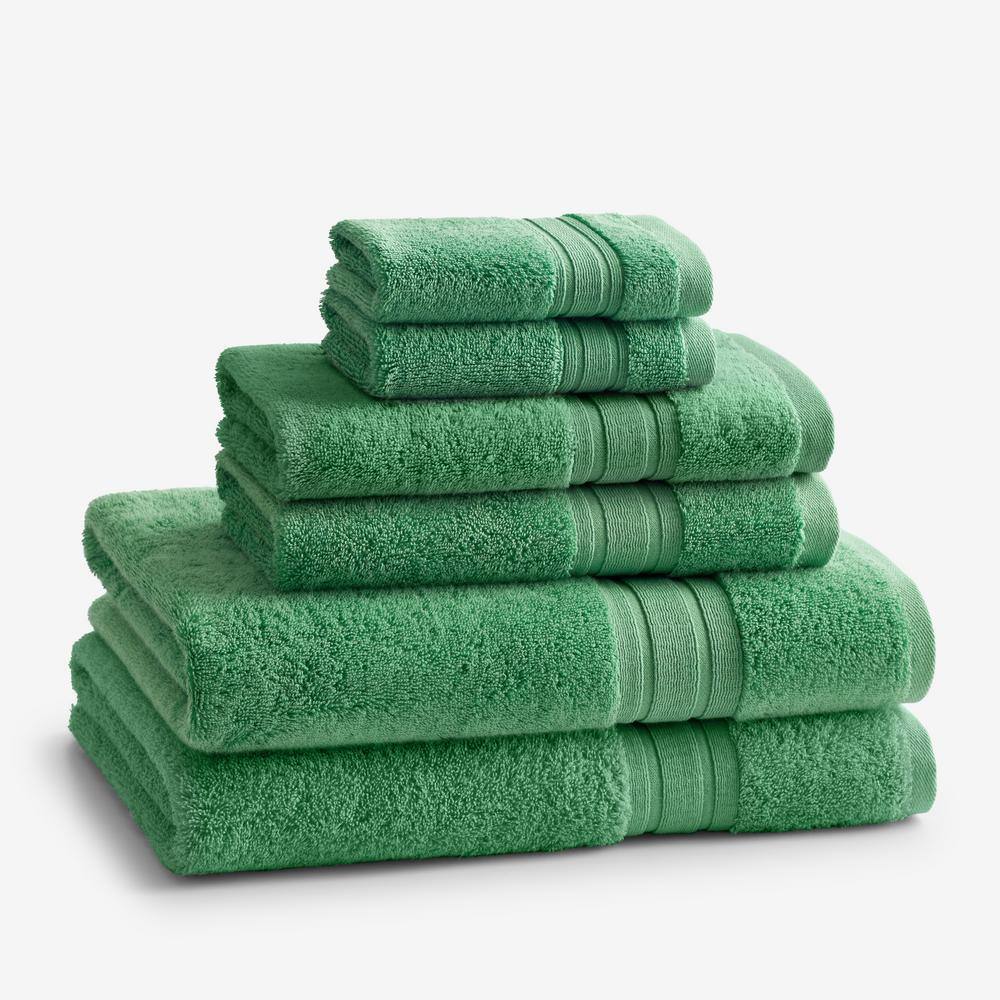 The Company Store Company Cotton 6Piece Kelly Green Turkish Cotton