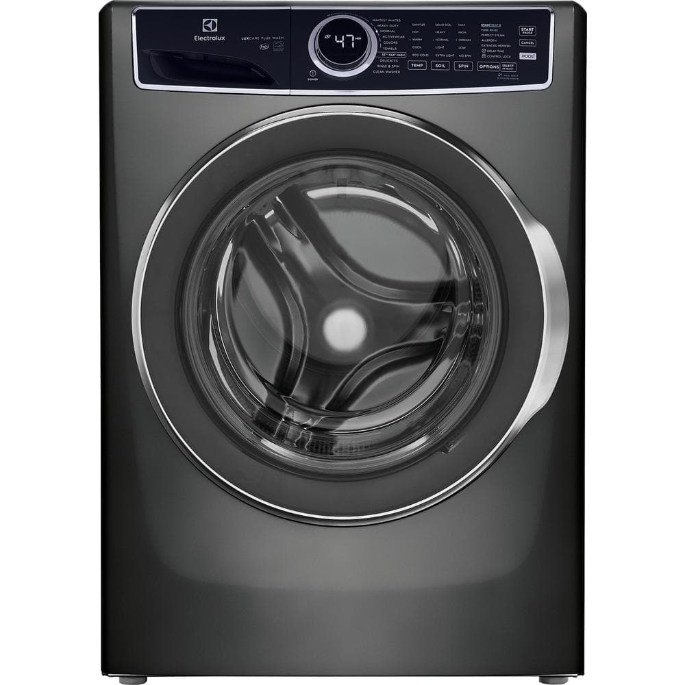 Electrolux 4.5 cu. ft. Front Load Washer LuxCare Wash and Perfect Steam in Titanium, Silver