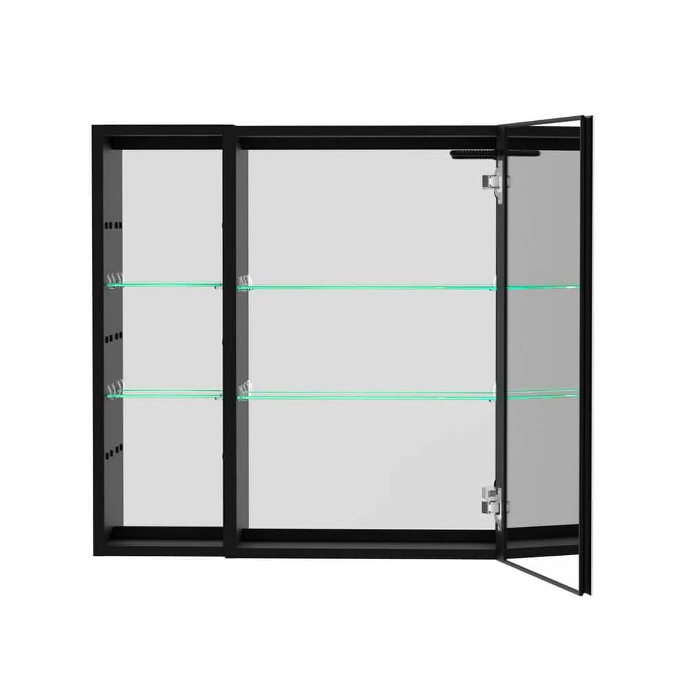 30 in. W x 30 in. H Rectangular Aluminum Recessed/Surface Mount Medicine Ca