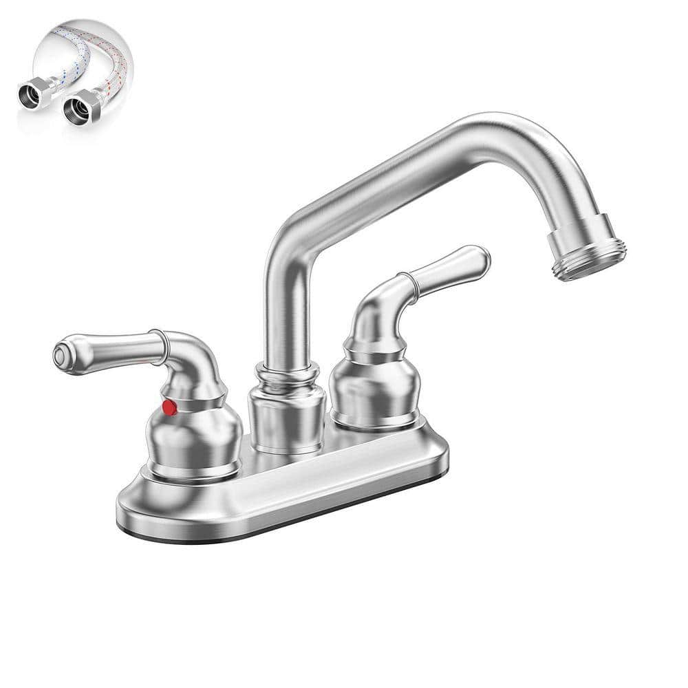Phiestina 4 Inch Utility Sink/Laundry Faucet, 2 or 3 Hole Centerest ...